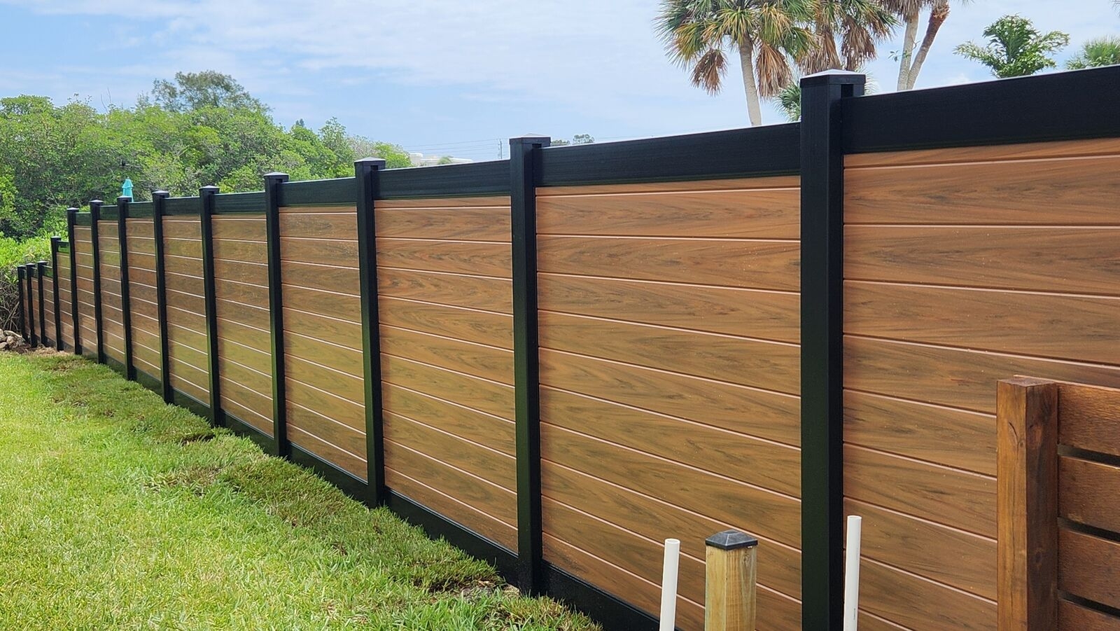 pvc posts and fence