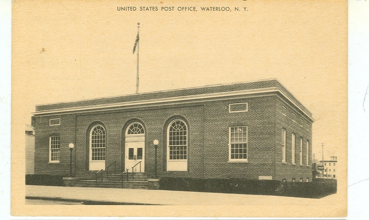 WATERLOO NEW YORK UNITED STATES POST OFFICE B W LINEN NY W EBay