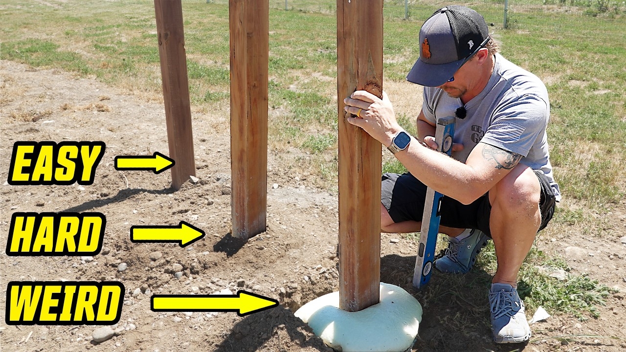 We Test 3 Ways To Set A Fence Post 1 Winner YouTube