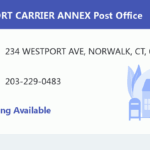 WESTPORT CARRIER ANNEX Post Office Connecticut United States ZIP Code 5 Plus 4 
