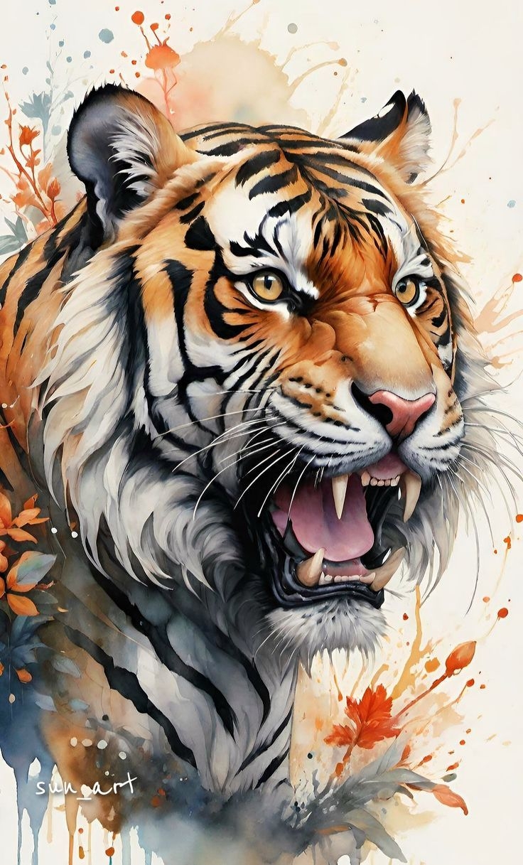 wild animal spirits in pencil and marker illustrations