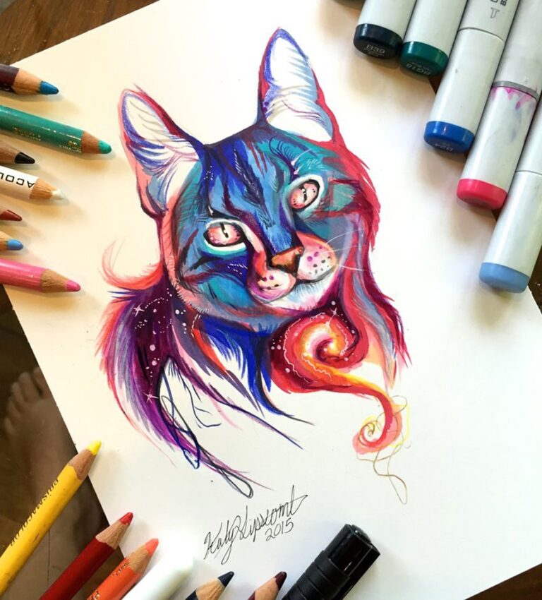 Wild Animal Spirits In Pencil And Marker Illustrations By Katy Lipscomb Interview Bored Panda