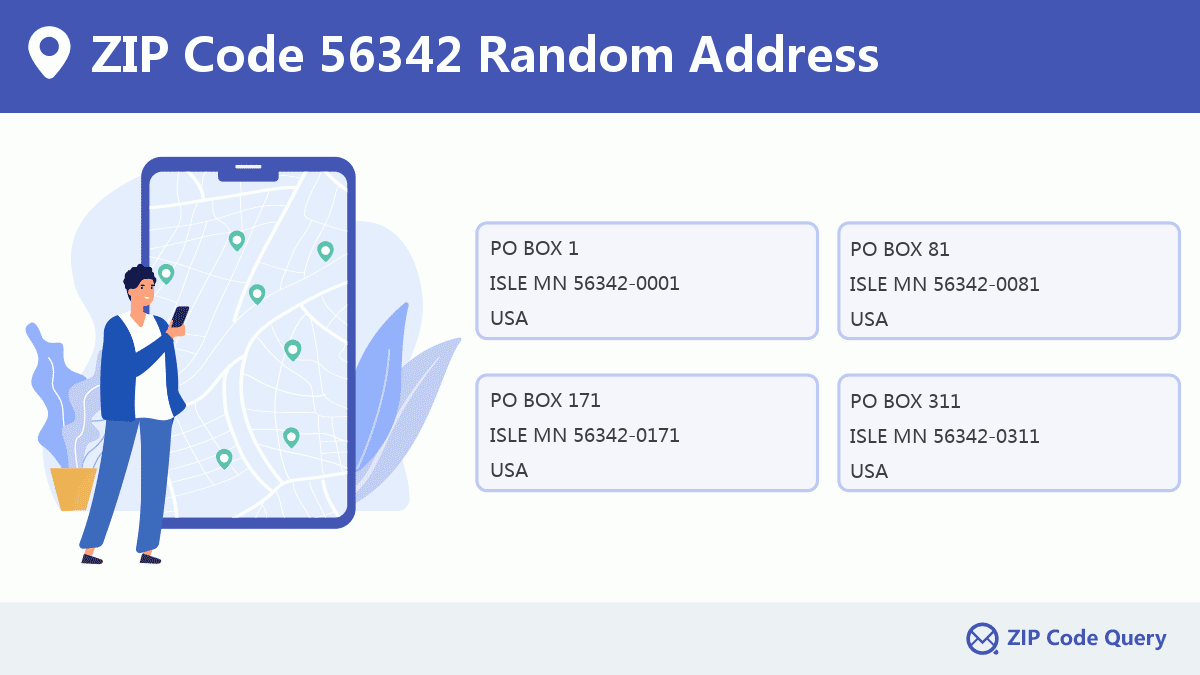 ZIP Code 56342 ISLE MN Minnesota United States ZIP Code 5 Plus 4 