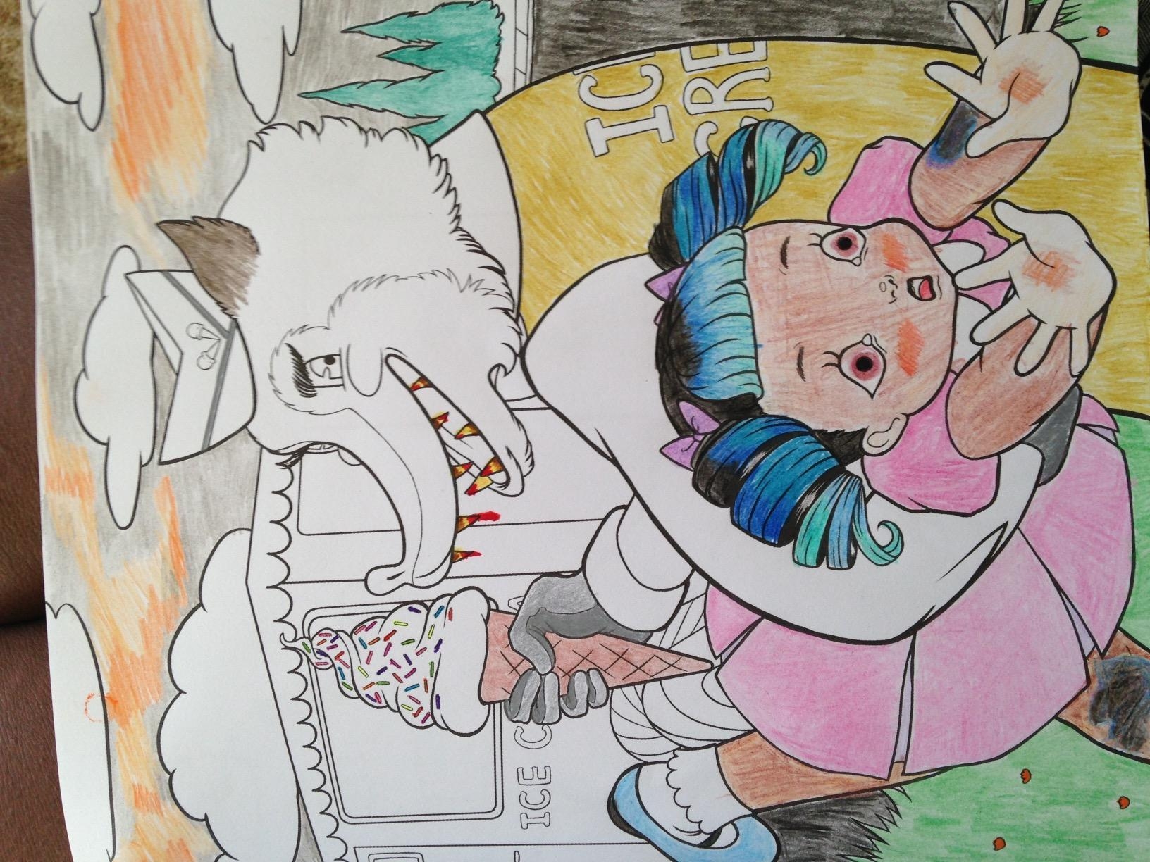 crybaby coloring book pages