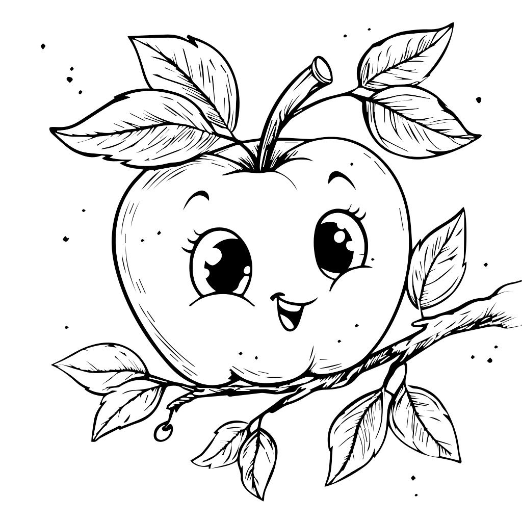 apple coloring pages