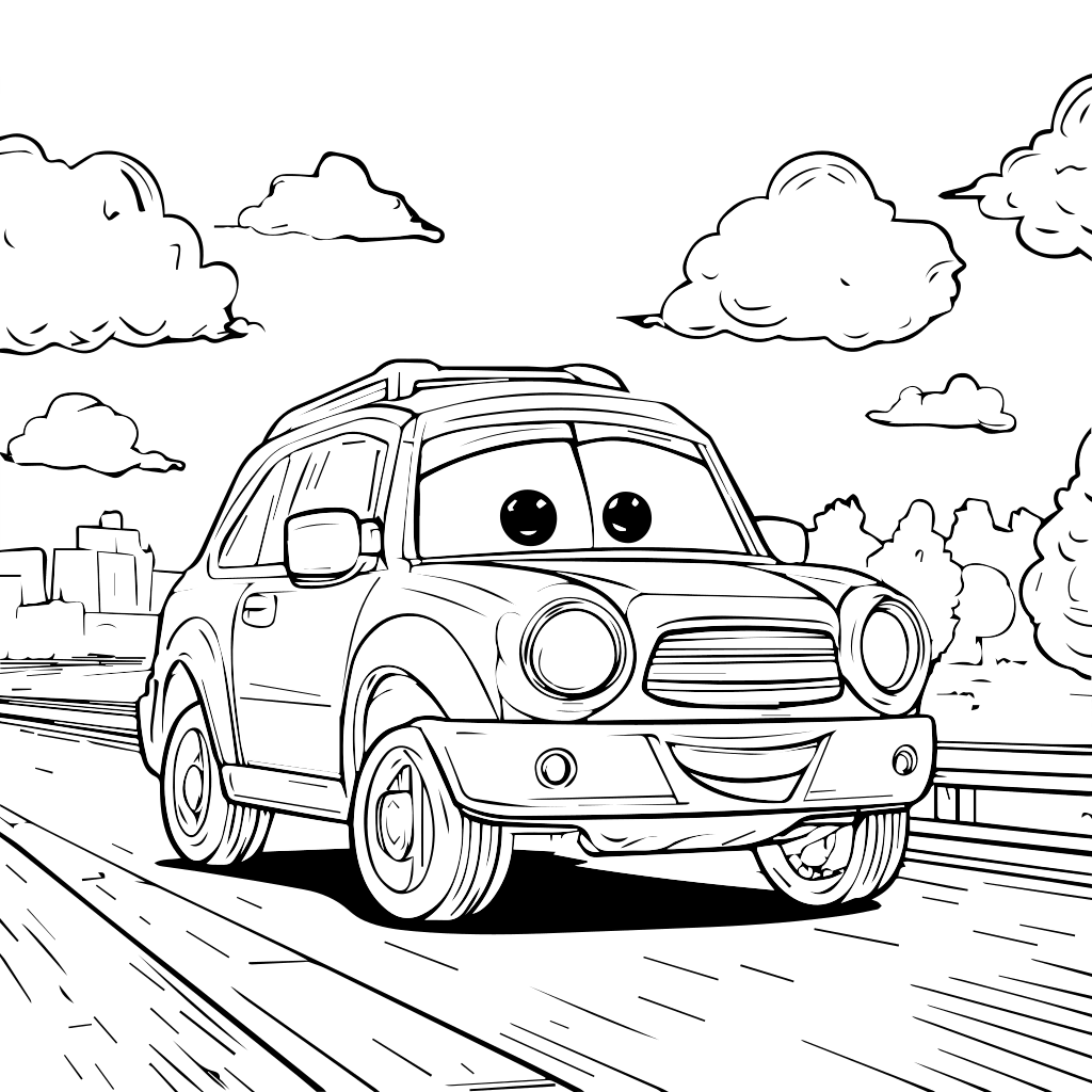 Cars Coloring Pages Free Printable Car Coloring Sheets