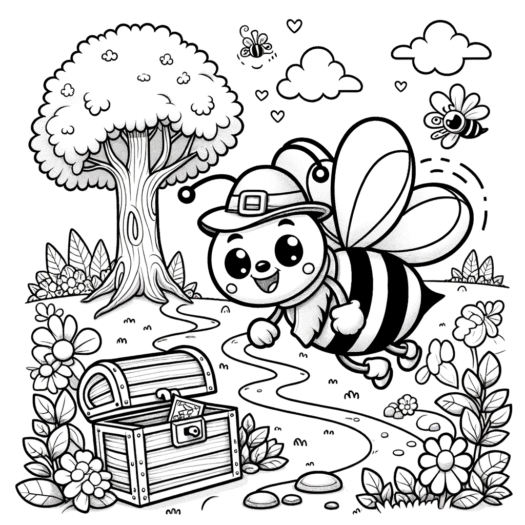 bee color page