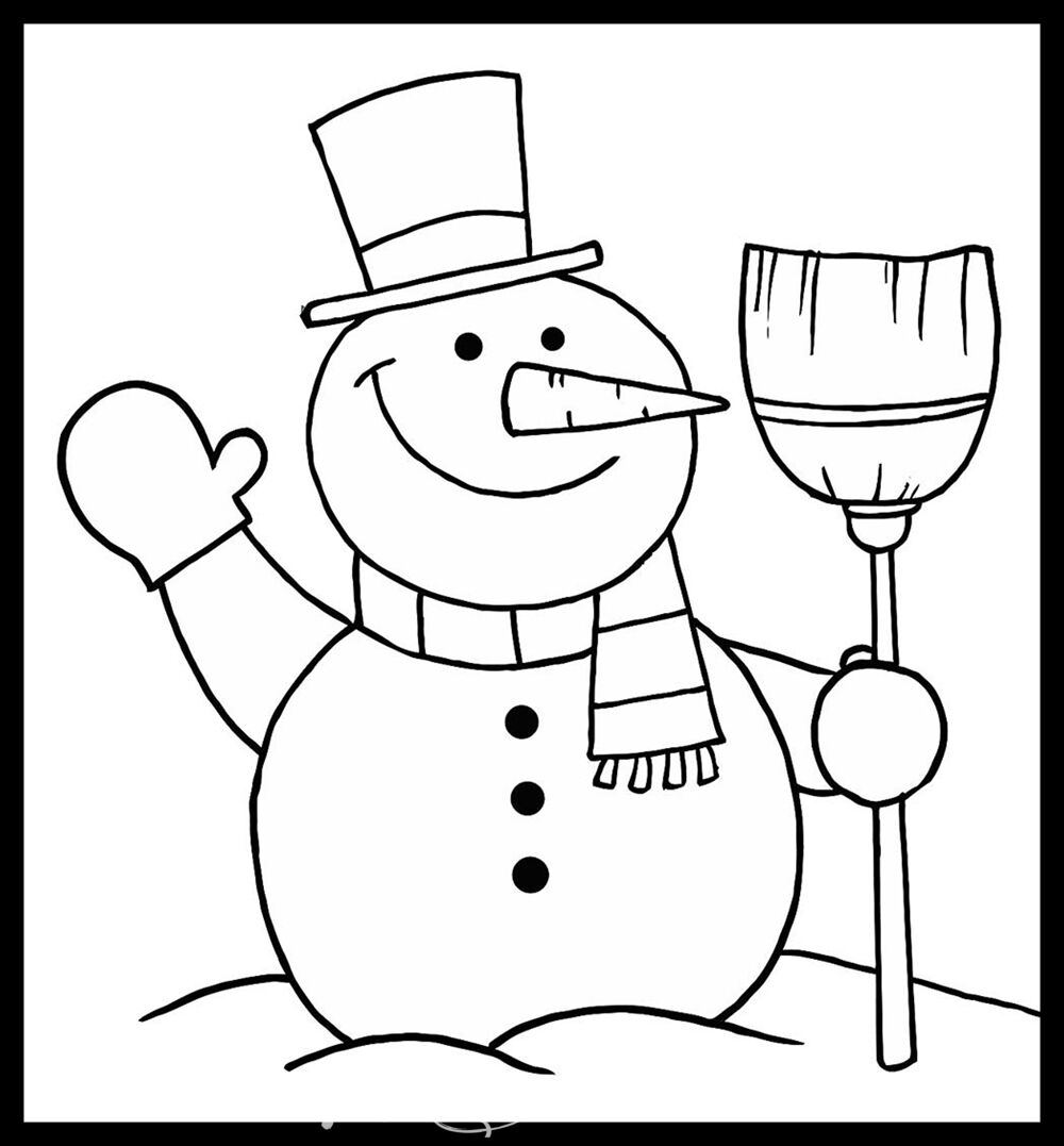 Frosty The Snowman Coloring Mural By Magic Murals