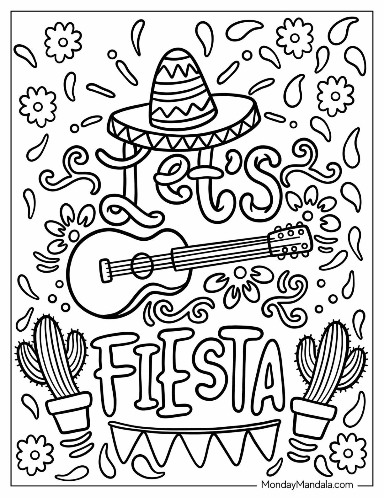 mexican coloring pages
