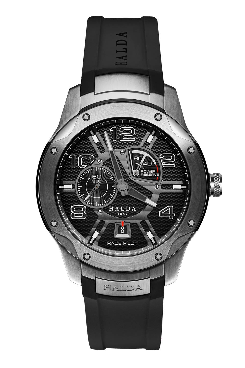 Black Luminova Steel Bezel Self winding Watch Race Pilot