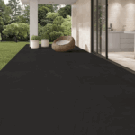 Jet Black Ceramic Across Indoor Outdoor Flooring