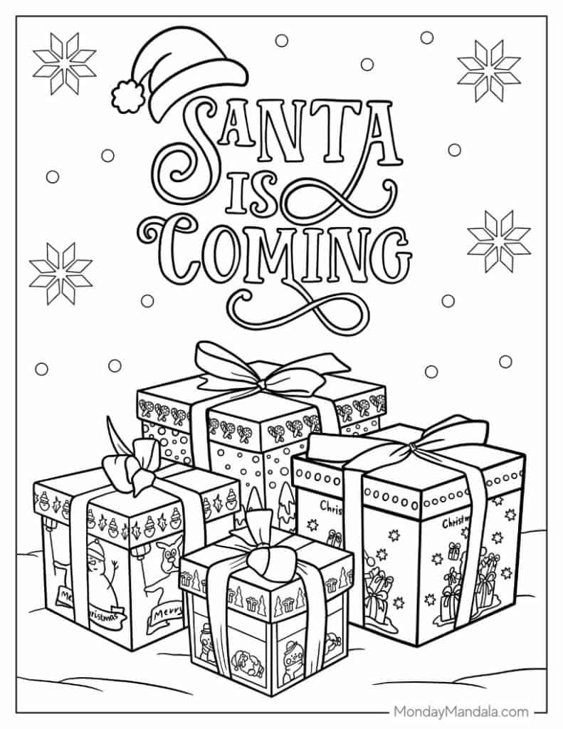 1 000 Christmas Coloring Pages Free PDF Printables 