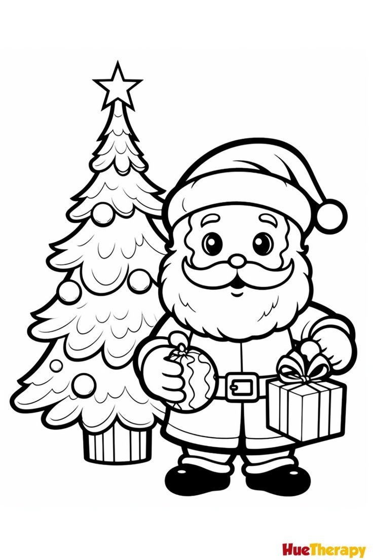 10 Free Printable Santa Coloring Pages For Kids 10 Free Printable Santa Coloring Pages For Kids