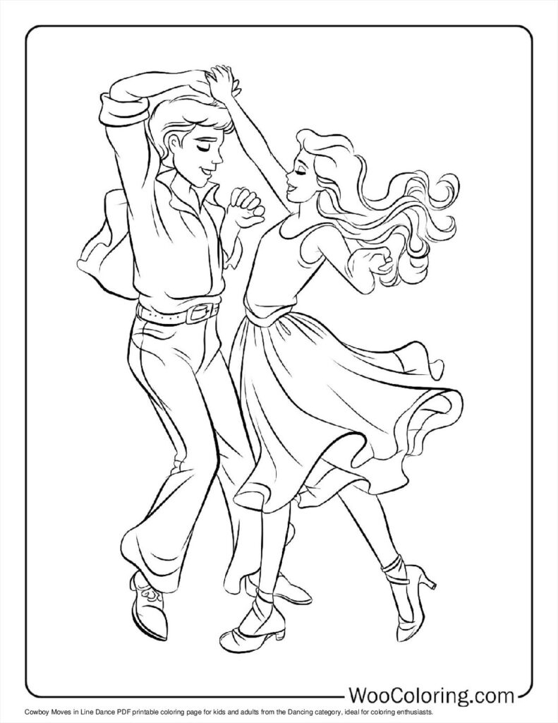 100 Dancing Coloring Pages Free PDF To Print Woo Coloring