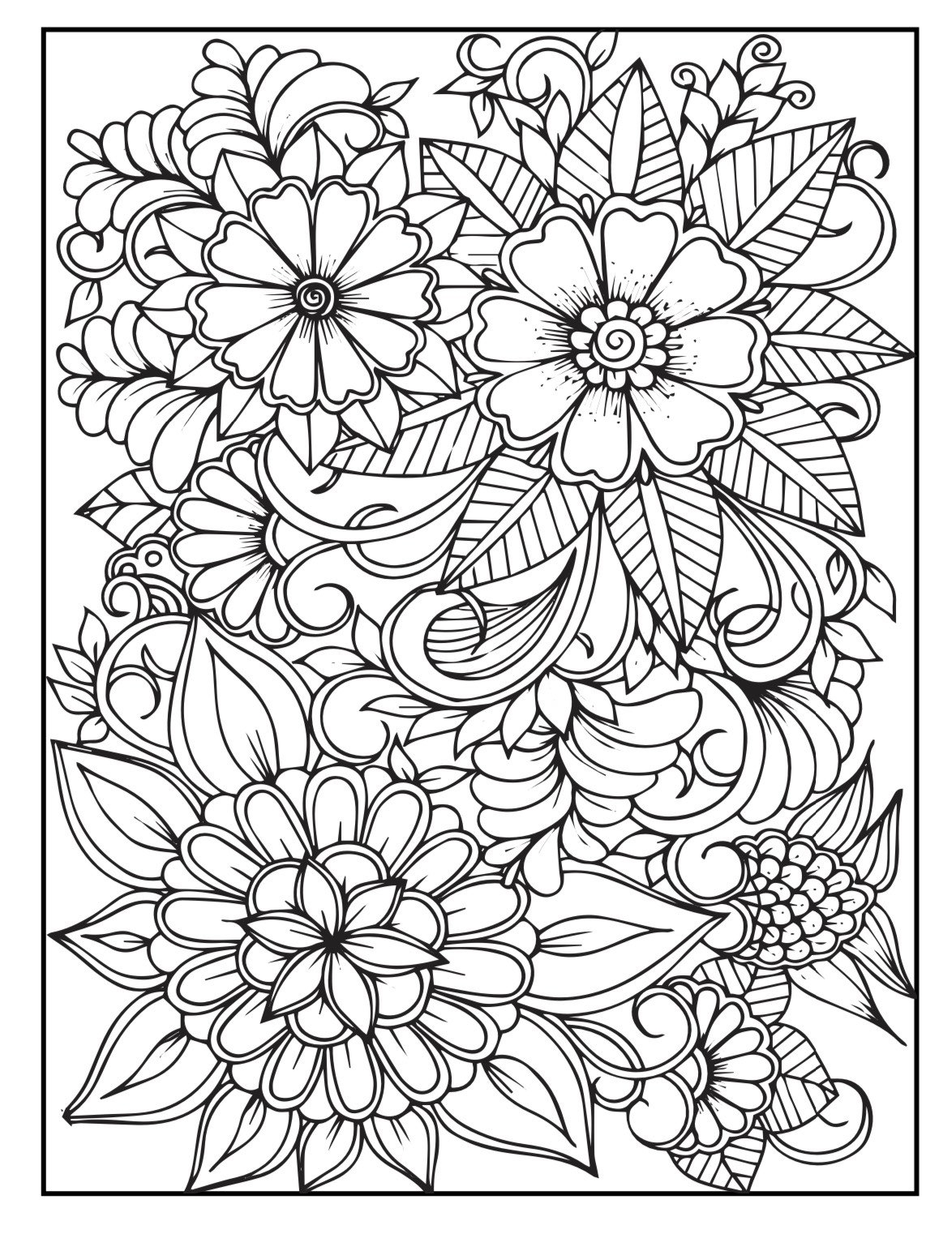 100 PAGES Adult Coloring Pages Etsy 100 PAGES Adult Coloring Pages Etsy