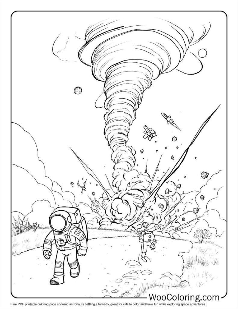 tornado coloring pages