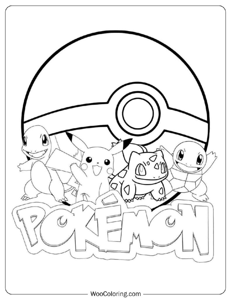 pokemon color pages printable