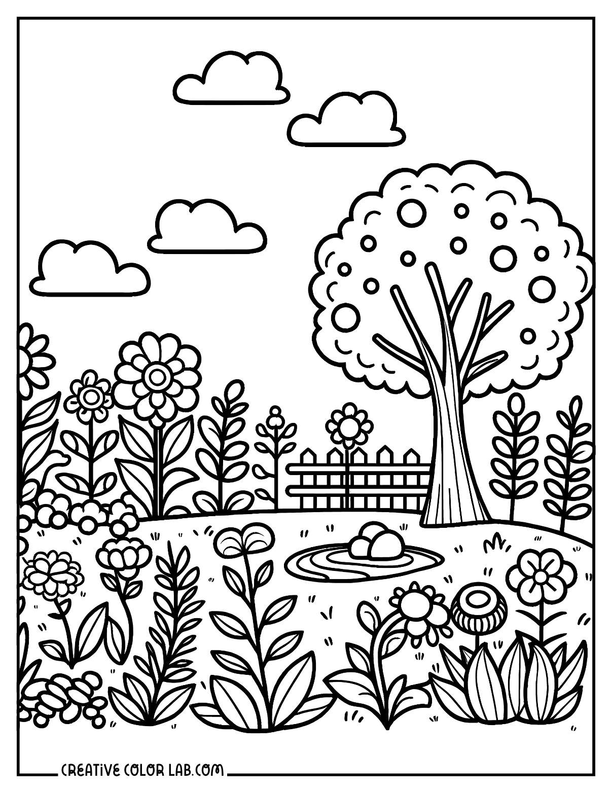 13 Free Garden Coloring Pages PDF Printables 13 Free Garden Coloring Pages PDF Printables
