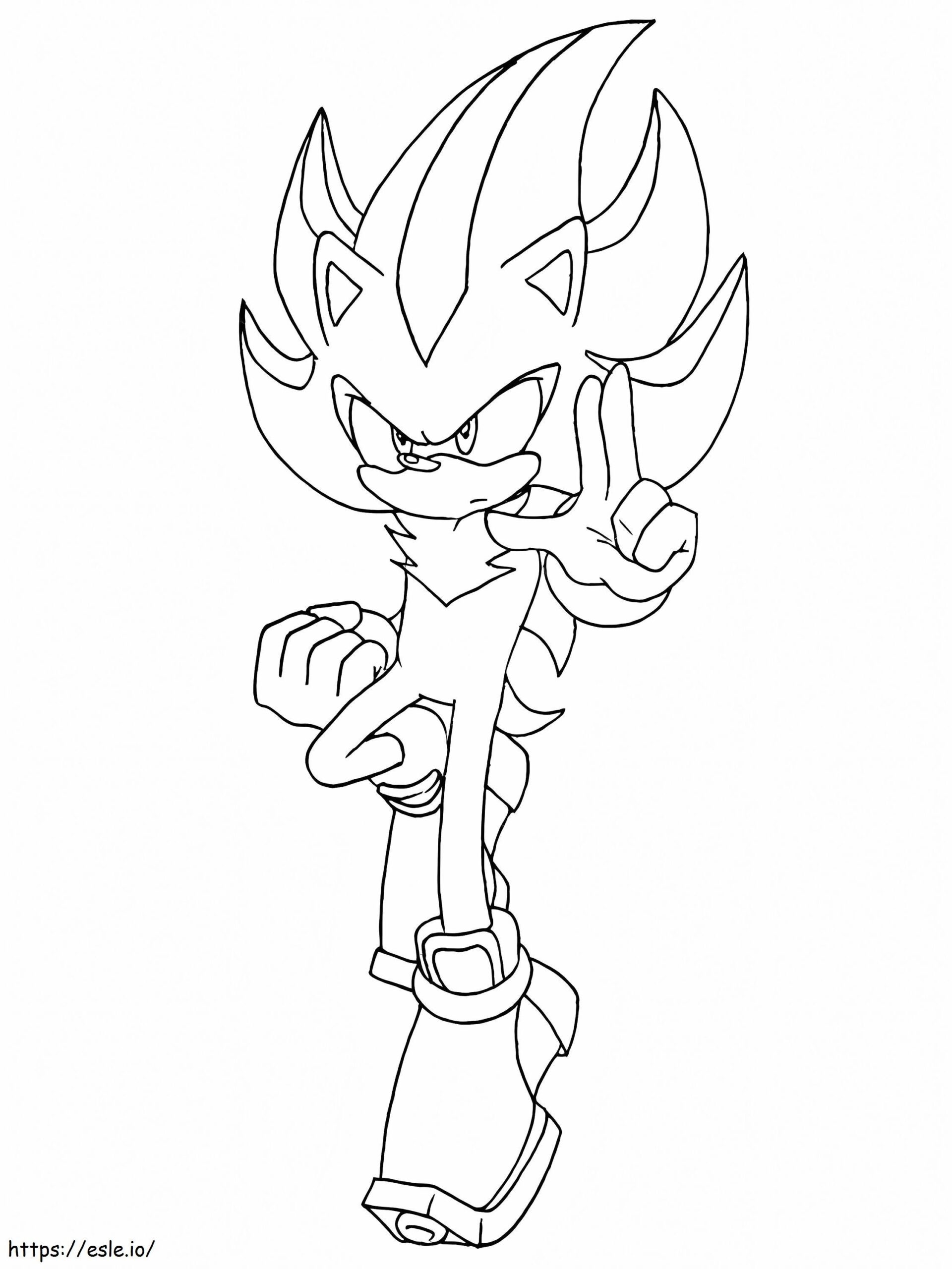 super shadow coloring pages