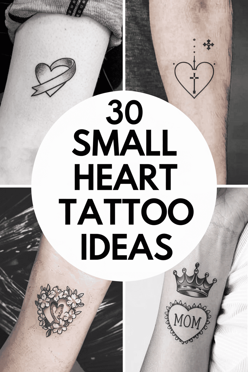 19 Sweet Small Heart Tattoos With Big Meanings