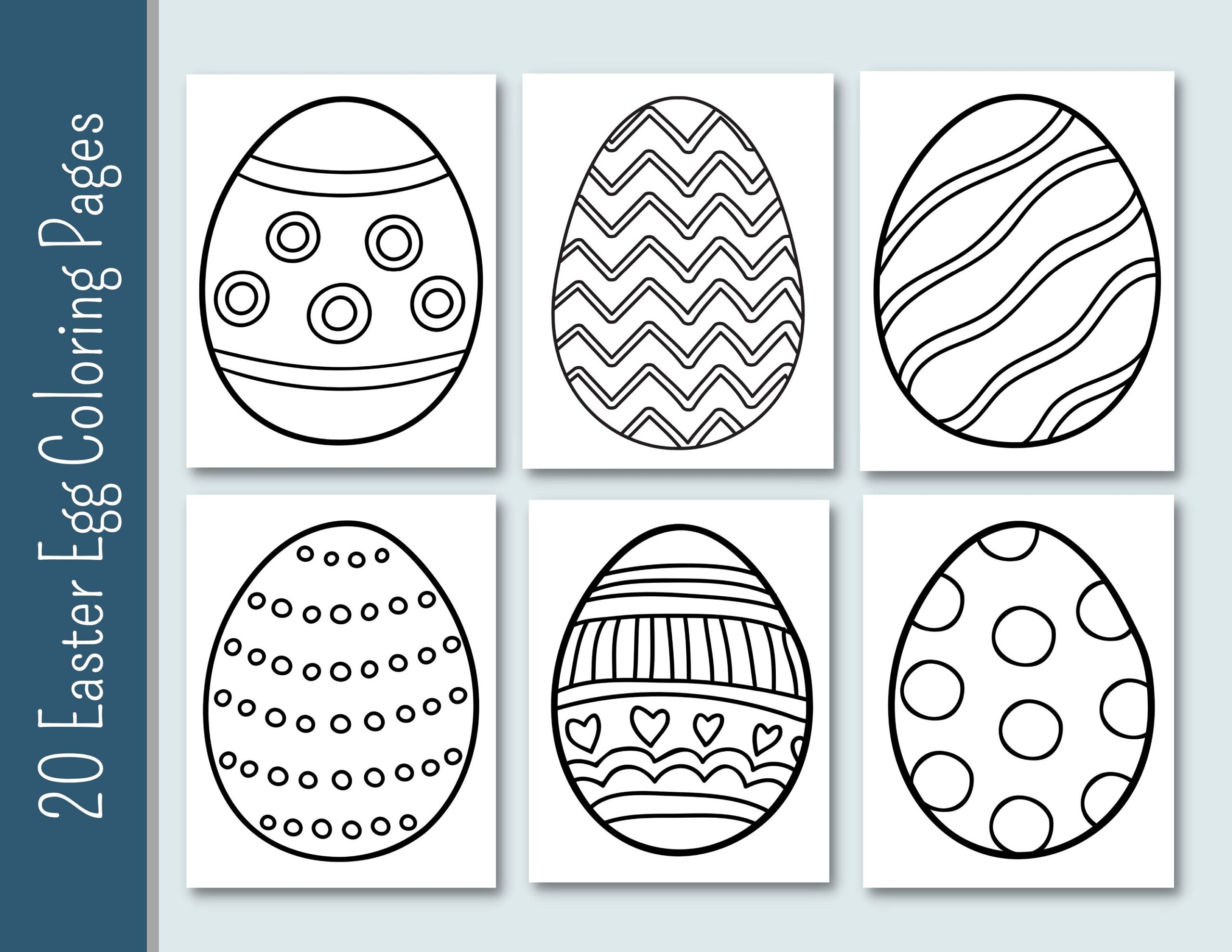 coloring page easter egg