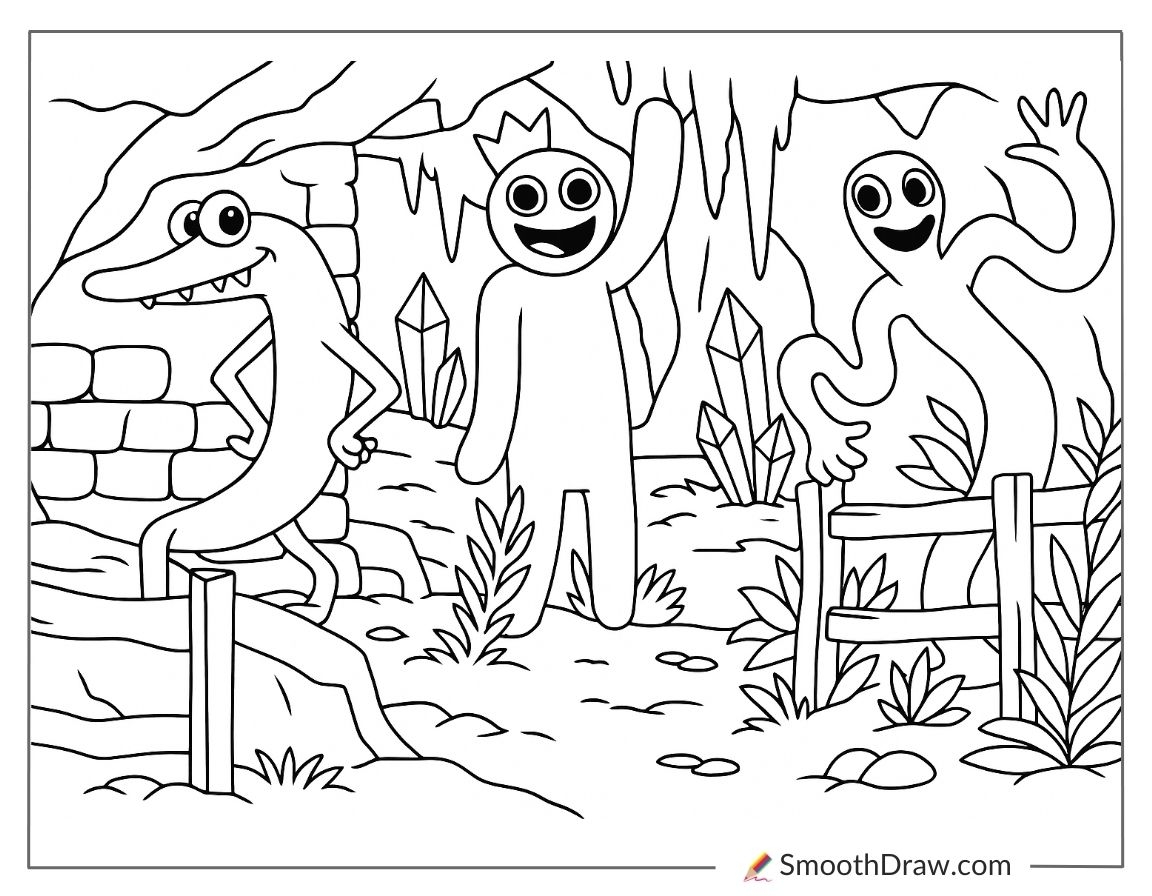 20 Rainbow Friends Coloring Pages Blue Purple Green More 20 Rainbow Friends Coloring Pages Blue Purple Green More