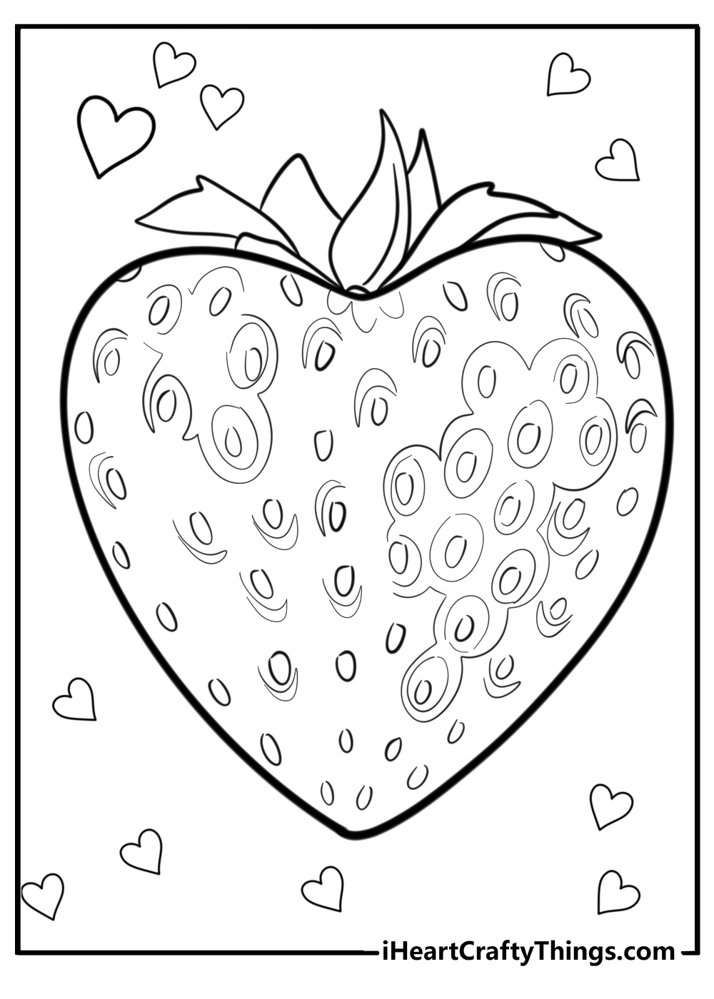 20 Strawberry Coloring Pages Free PDF Printables For Kids