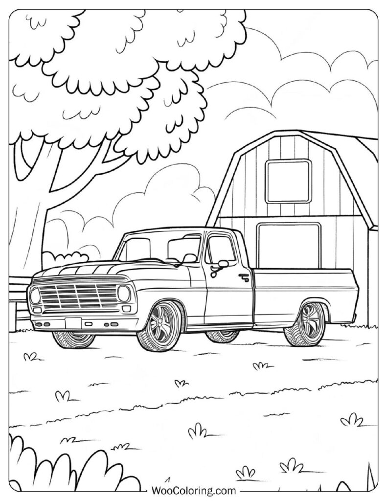 24 Truck Coloring Pages Free PDF To Print Woo Coloring