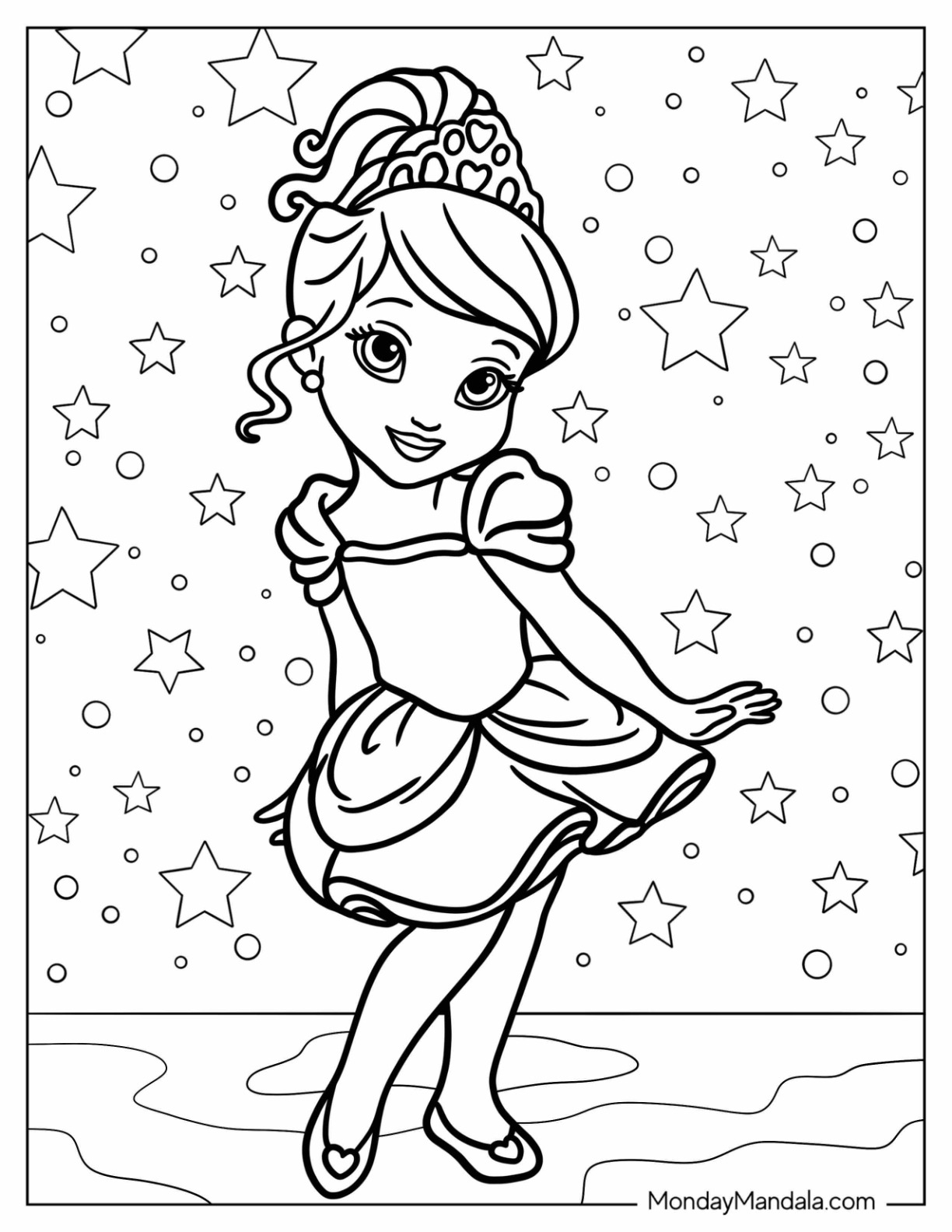 25 Princess Coloring Pages Free Printable Sheets And Images For Worksheets Library