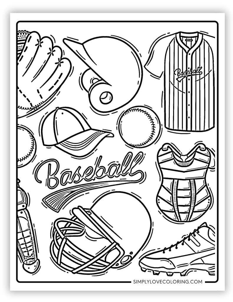 29 Baseball Coloring Pages Free PDF Printables Simply Love Coloring 29 Baseball Coloring Pages Free PDF Printables Simply Love Coloring
