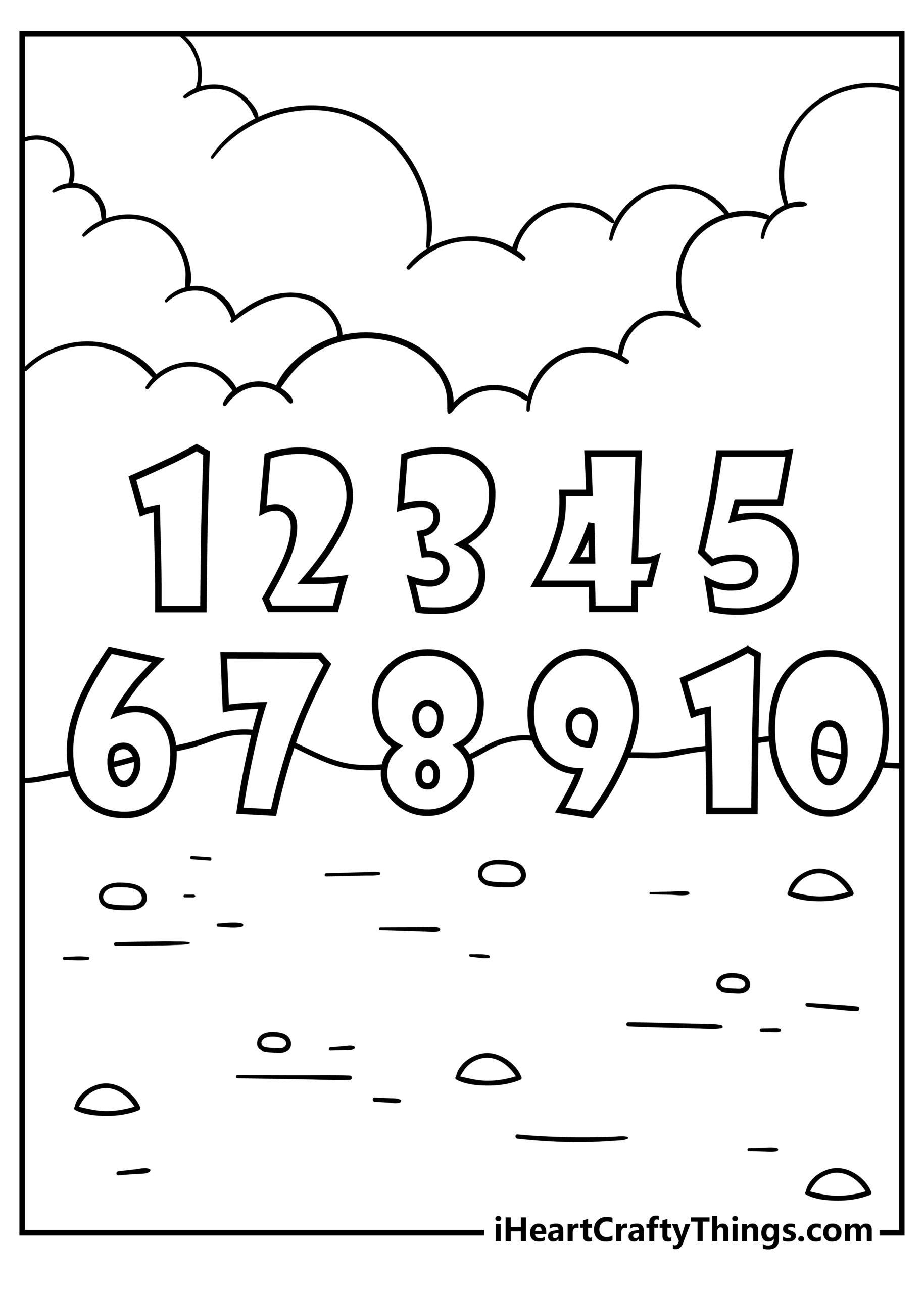 30 Number Coloring Pages 100 Free Printable PDF Sheets 