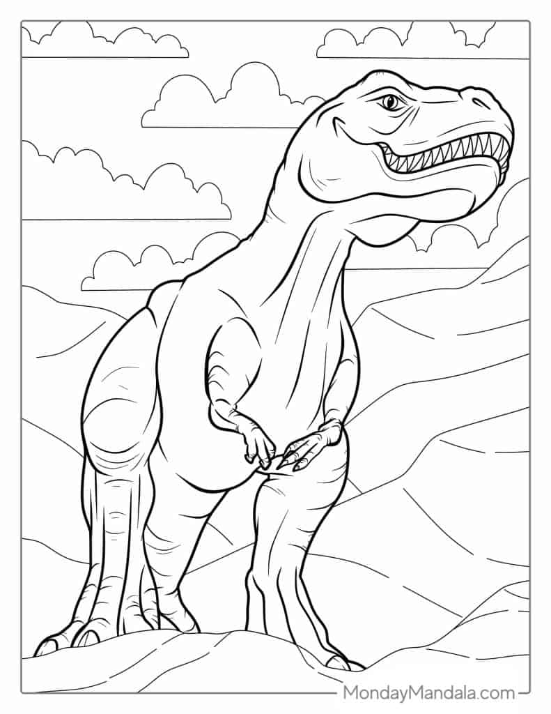 dinosaur coloring pages printable