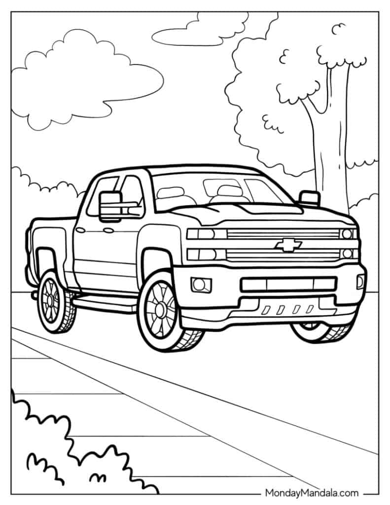 34 Truck Coloring Pages Free PDF Printables 