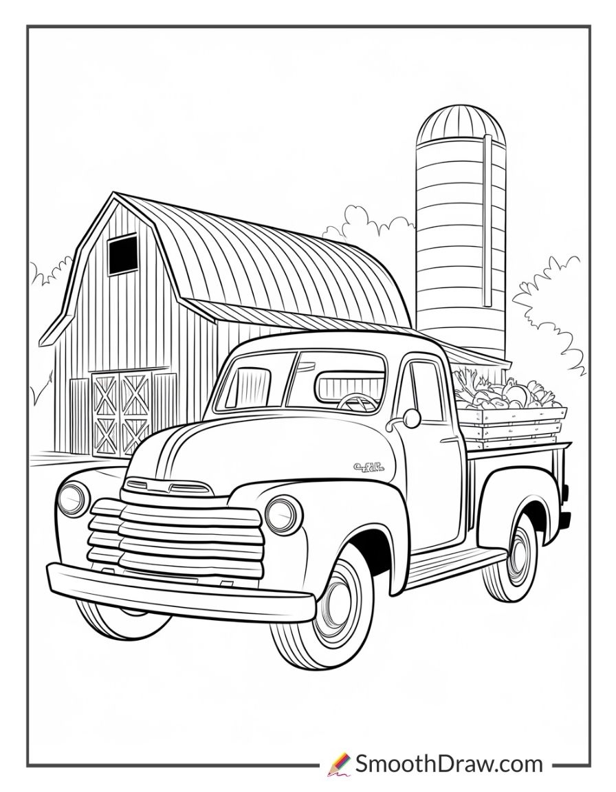 truck pictures to color