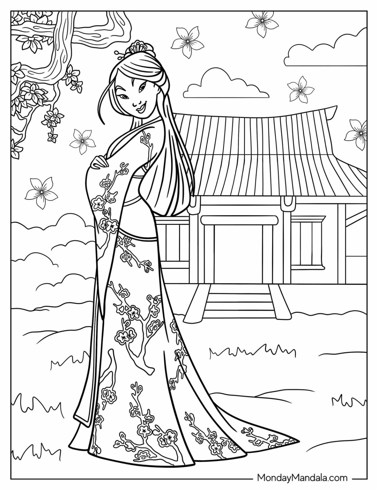 princess coloring sheets printable