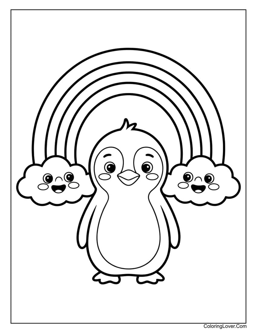 coloring pics of penguins coloring pics of penguins