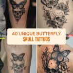 40 Unique Butterfly Skull Tattoos
