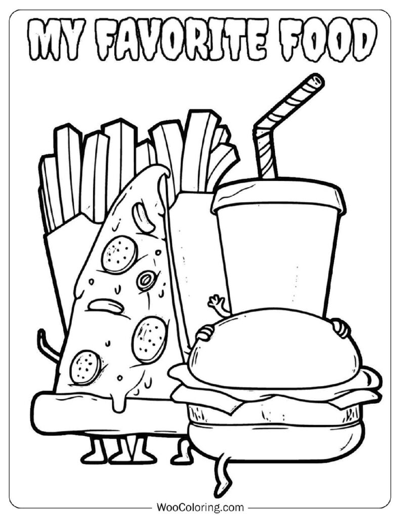 food pictures to color food pictures to color