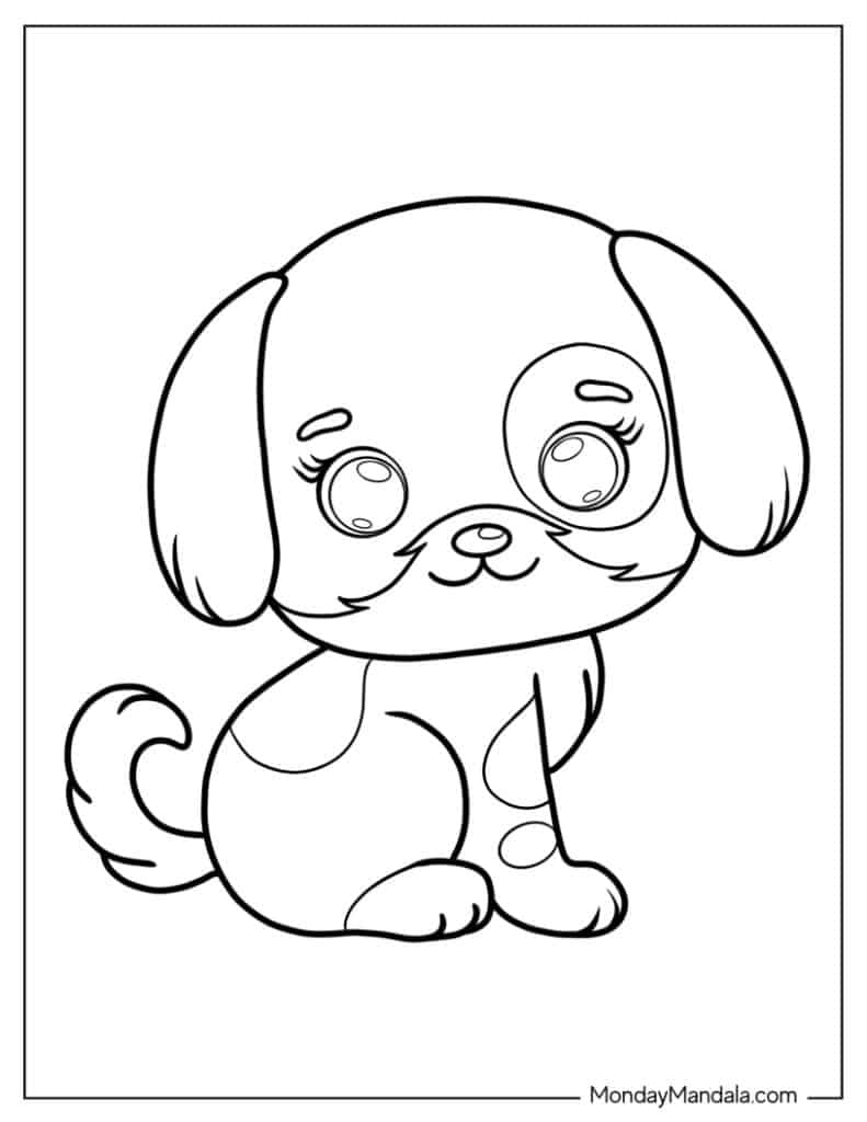 cute puppies coloring pictures