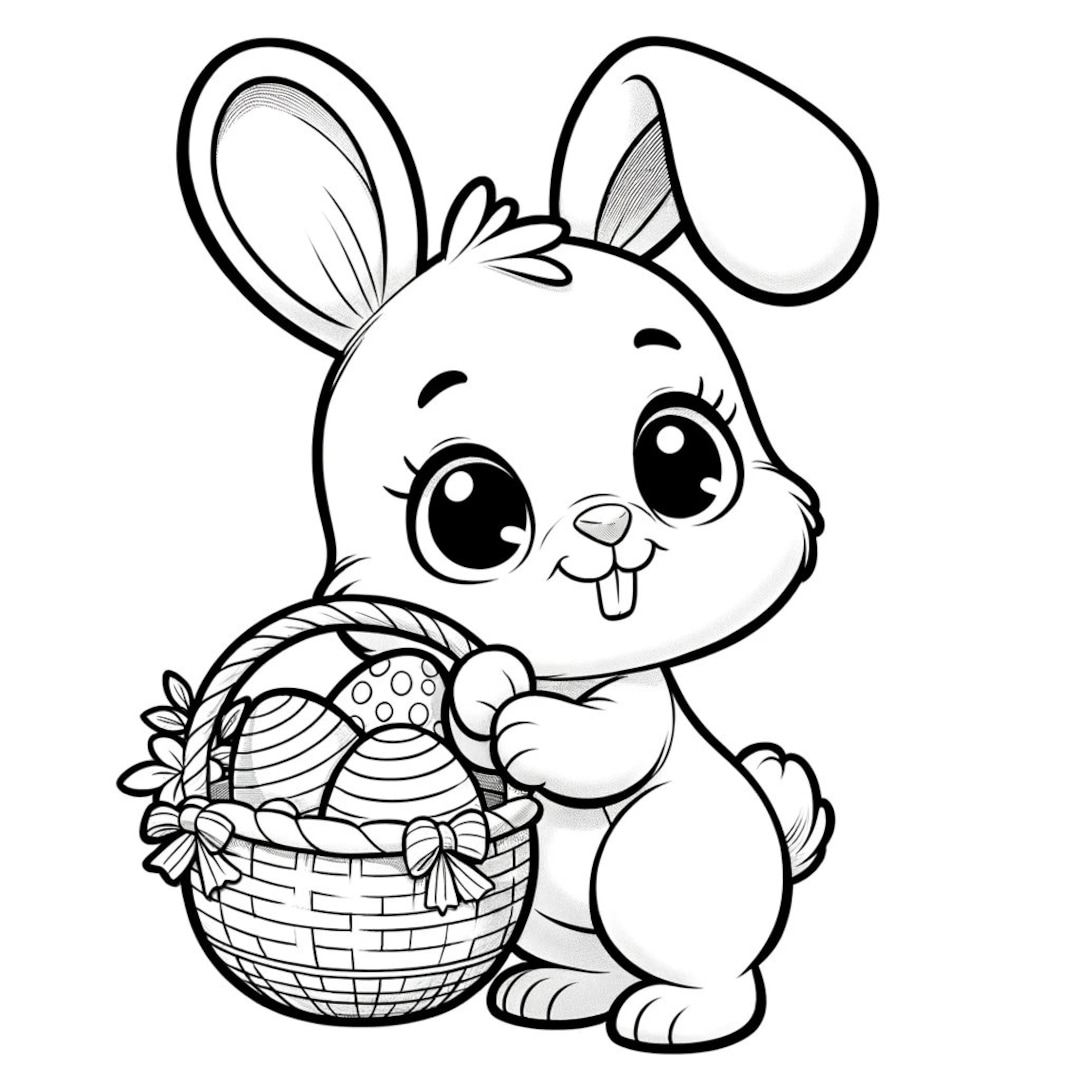 5 Easter Coloring Pages Easter Coloring Bundle Easter Bunny Coloring Easter Egg Coloring Etsy