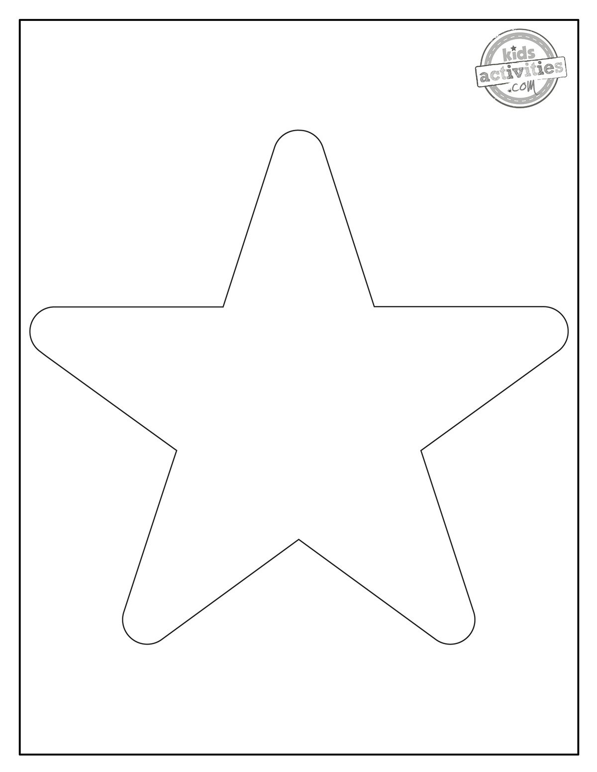 5 Point Star Template Free Printable Kids Activities Blog 5 Point Star Template Free Printable Kids Activities Blog