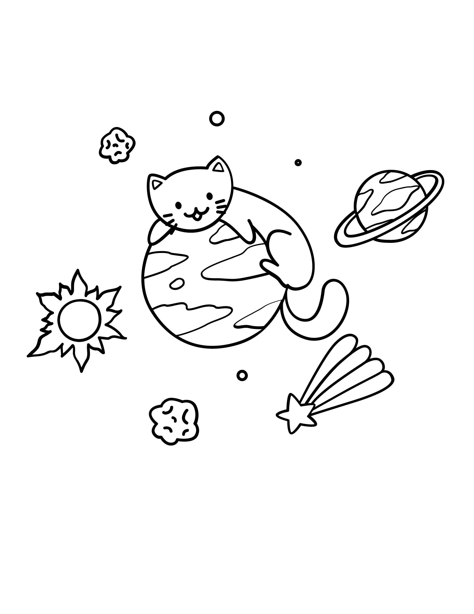 coloring pages space