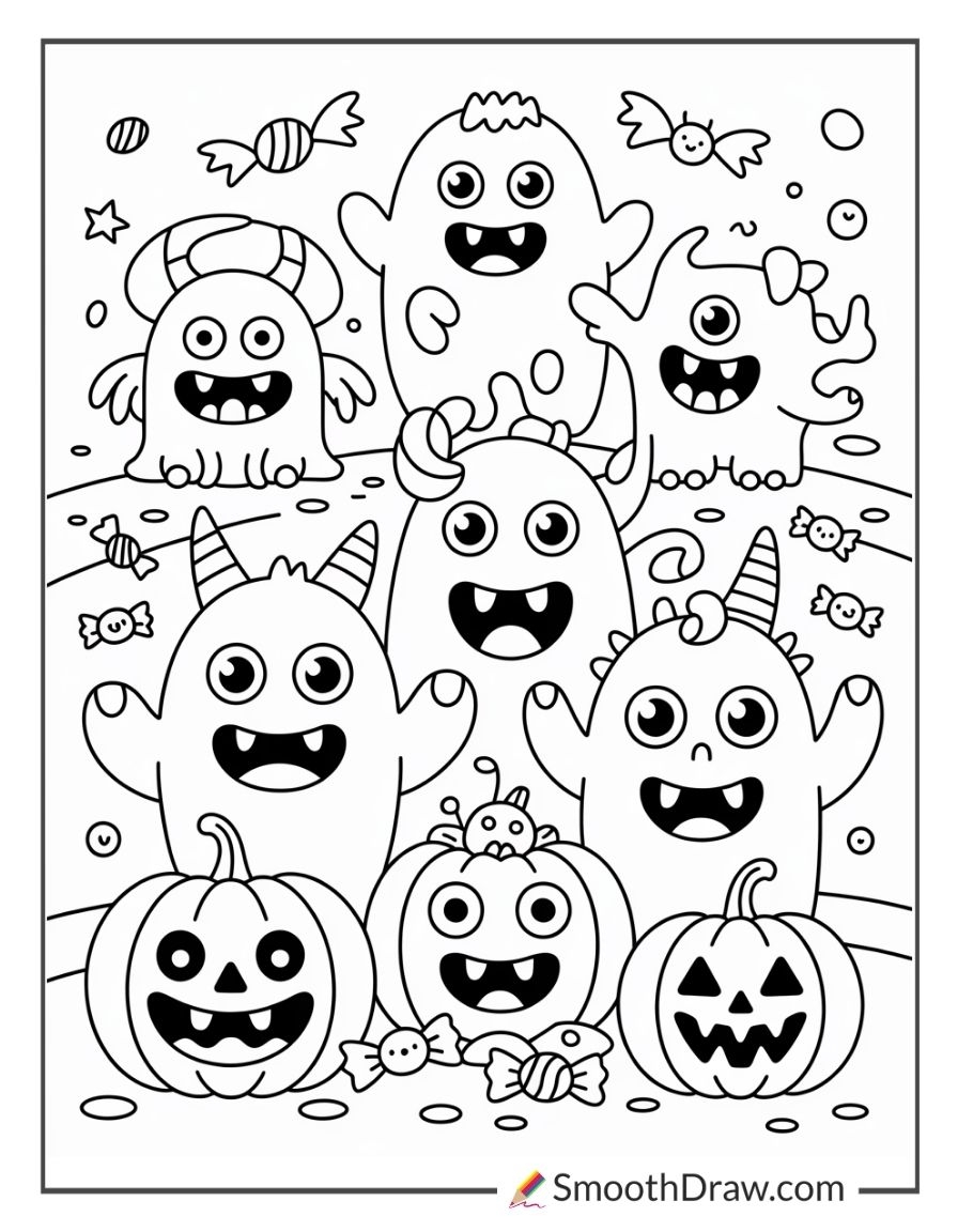 printable halloween coloring page