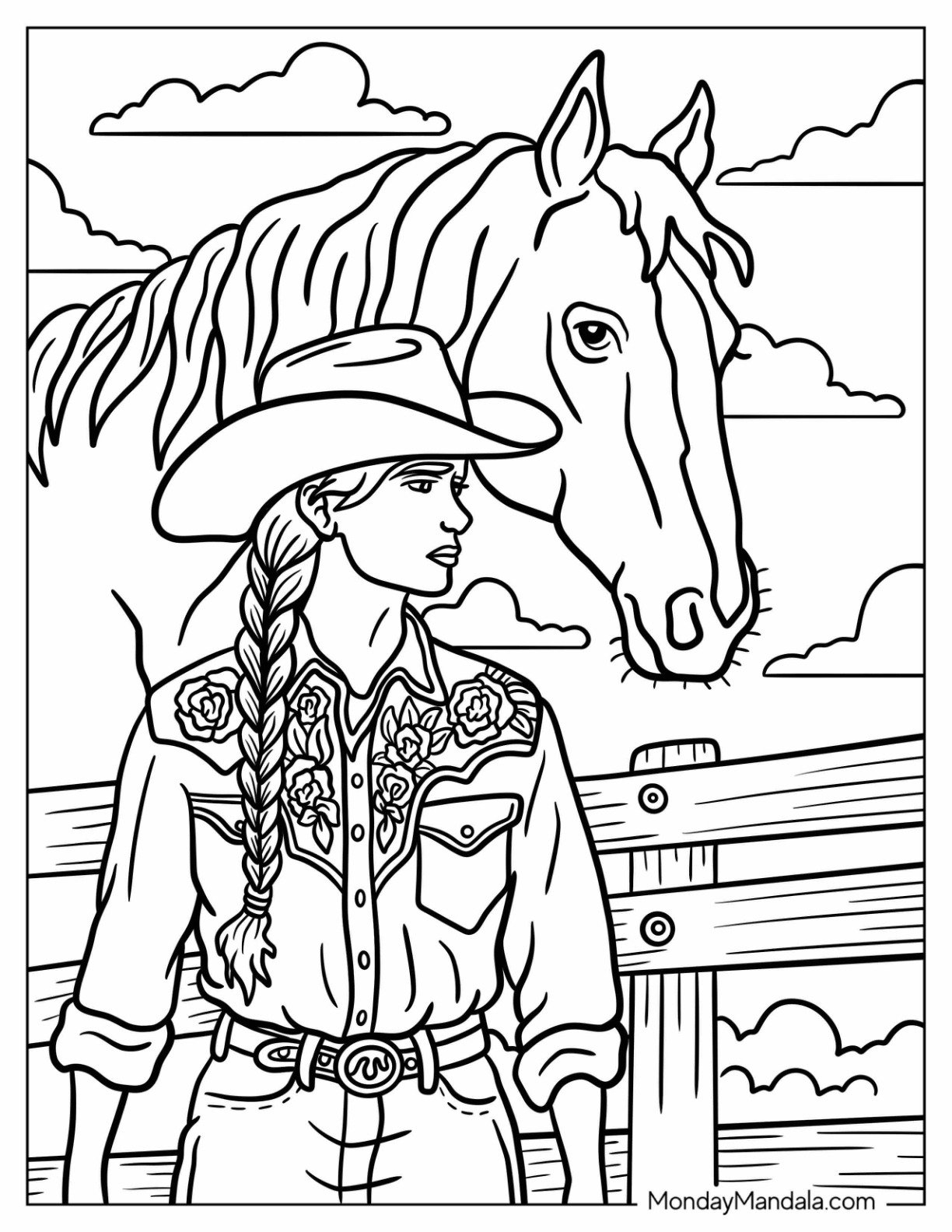 printable horse coloring book printable horse coloring book
