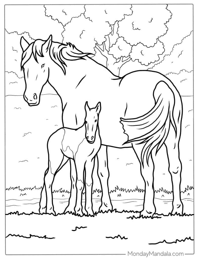 51 Horse Coloring Pages Free PDF Printables 51 Horse Coloring Pages Free PDF Printables