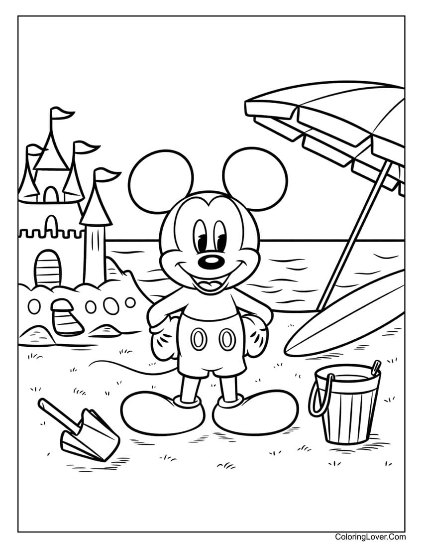 printable coloring pages of mickey mouse