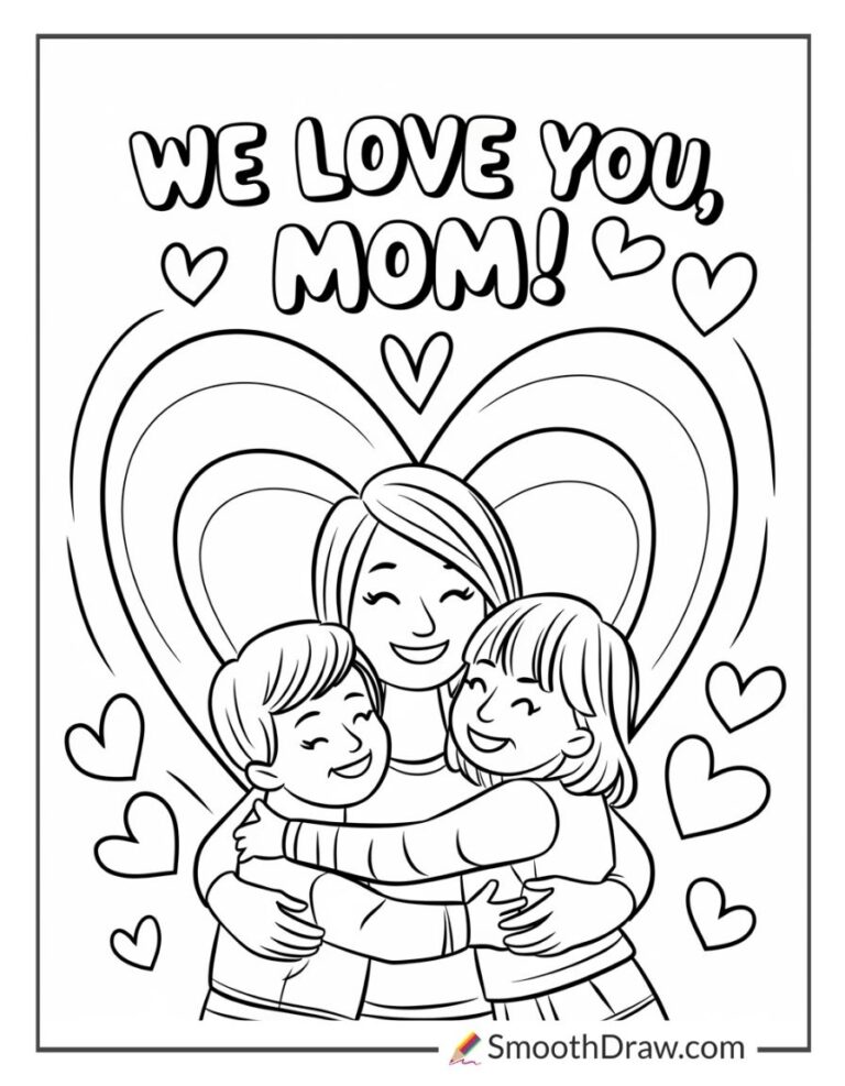 58 Mother s Day Coloring Pages Free To Print Smooth Draw