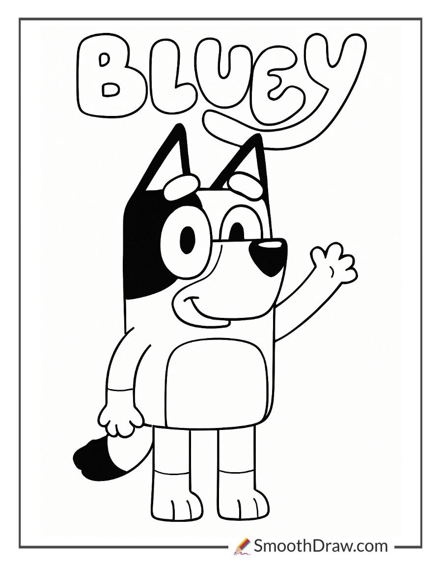 bluey printable coloring pages bluey printable coloring pages