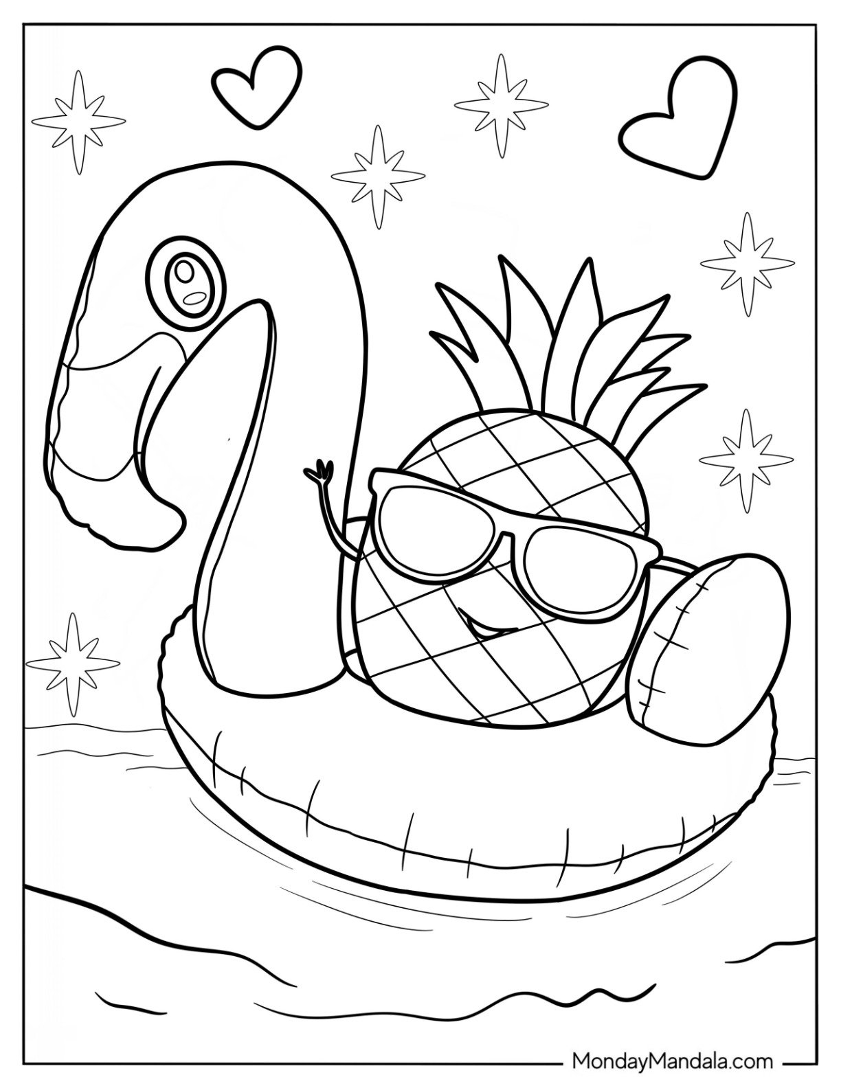 printable summer coloring pages