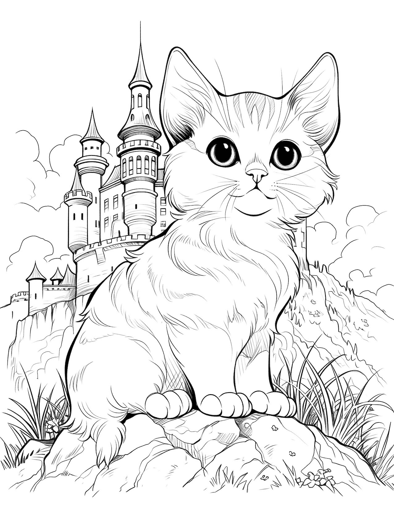 free cat coloring sheets free cat coloring sheets